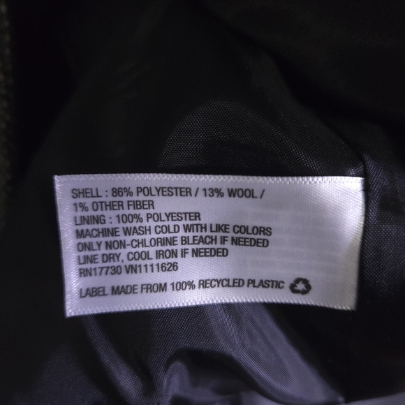 Merona‎ Tweed Wool Blend Blazer Size 2 Business Office Formal - Picture 5 of 10